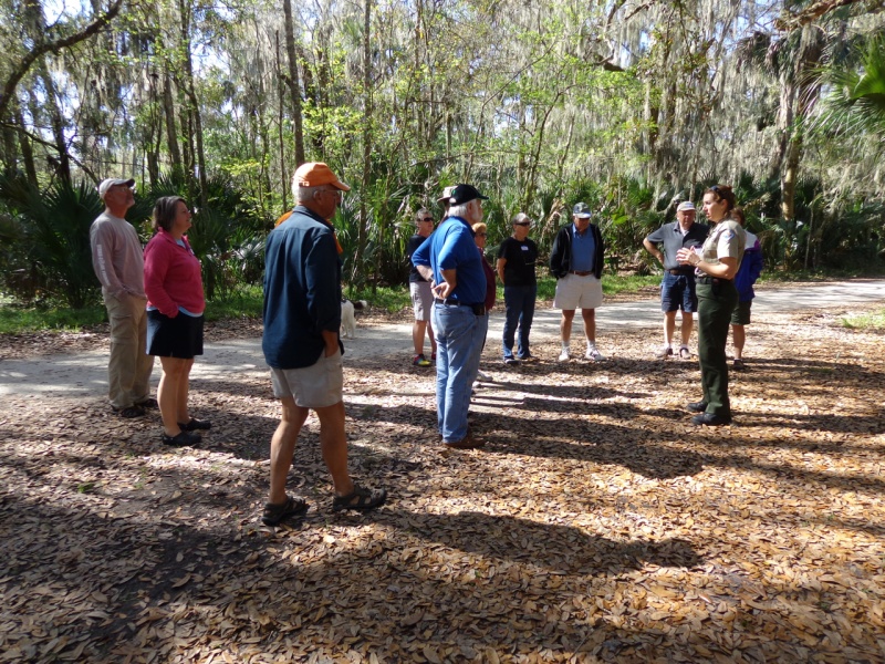 Ranger Christine takes us on a nature talk/walk.