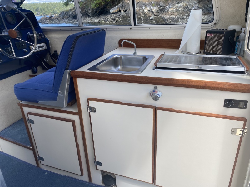 Refinished wood trim