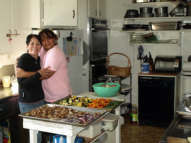 Robin (Dinner Belle II) oversees the menu of our great dinner.