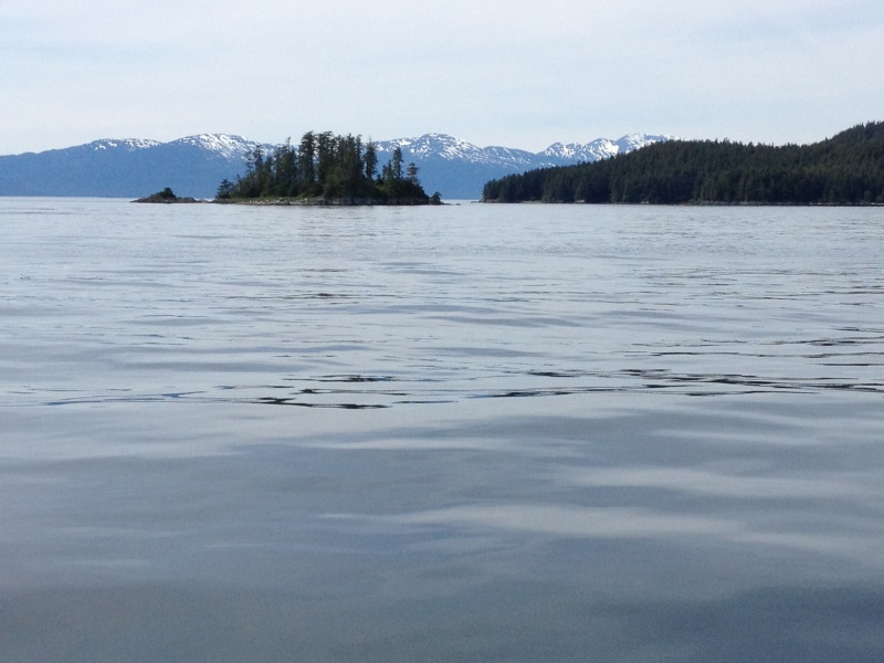 Round Islet and Harbor Island outbound from Endicott Arm