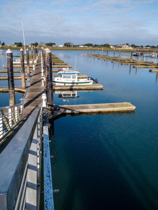 Salmon Harbor, Winchester Bay.  Pretty empty in April