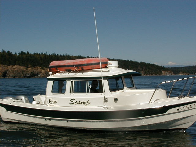 Scamp, near Cornet bay durring the Tall Ships passing
