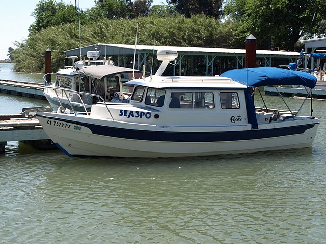 "Sea3PO" - Joel and Susan's 22' with the 2 cutest dogs (Roxy and Emma) you've ever seen.  This is the boat that convinced me to switch to a C-dory 4 years ago.