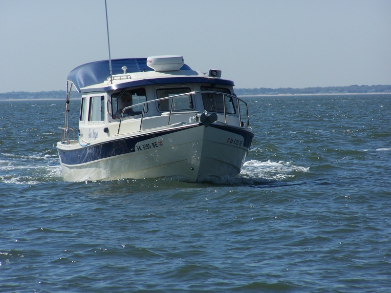SeaAngel arriving for rendevouz with Litl' Tug at Thimble Shoals light