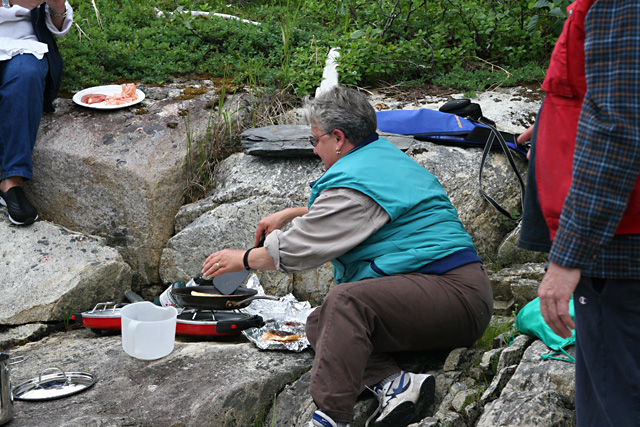 Seafood quesadillas were very much appreciated by everyone.  Signe and Denny brought the quesadillas and did the cooking.