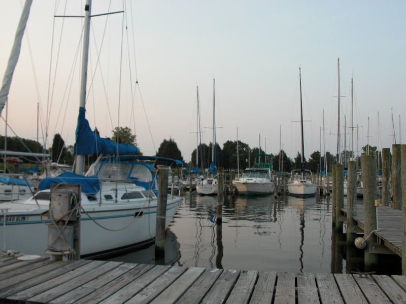 Southerly view from the berth at Calvert's Marina, Solomons Island, MD
Thu 01 Jun 2006 06:21:00 AM CDT