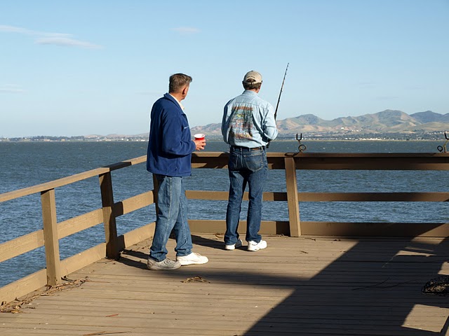 Steve and Alex (Dora Jean) test out the Delta waters.