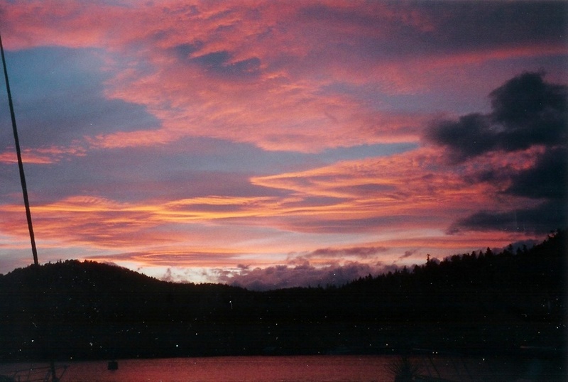 Sunset Echo Bay, Gilford Is. BC - 1995