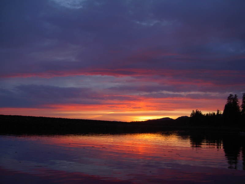 sunset near Kake