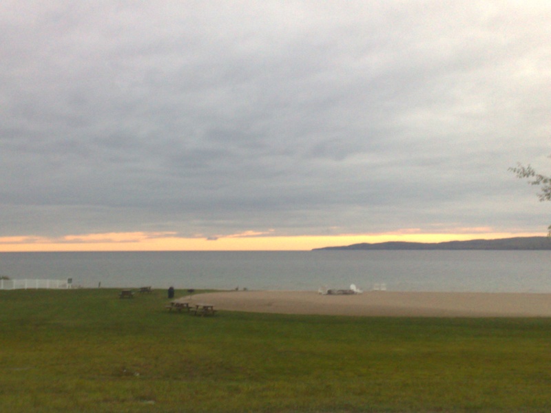 Sunset over Lake Michigan