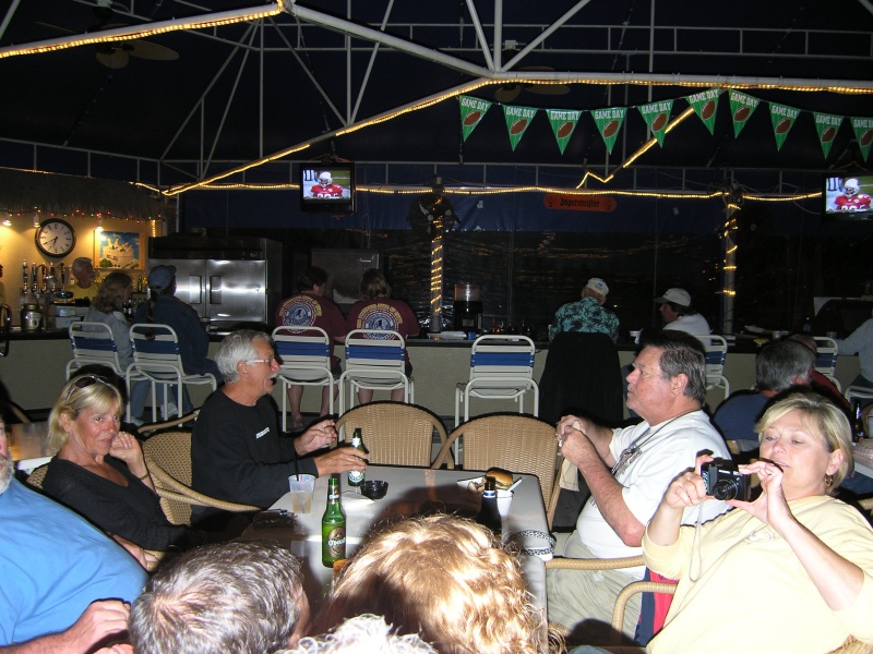 Superbowl party at the Sugarloaf Key KOA Pub.