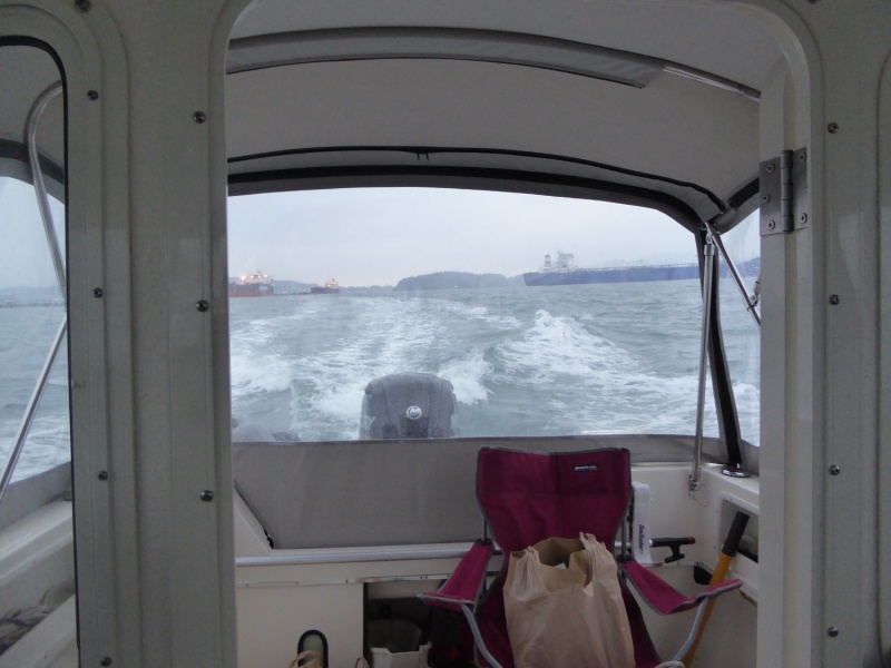 Taking my time on the 6 mile cruise back to home port.