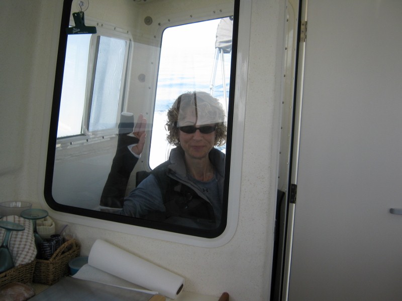 "The Admiral" on "the thrown".  I know...I'm terrible.  Notice the cast which allowed her to go on the trip...and not to work.