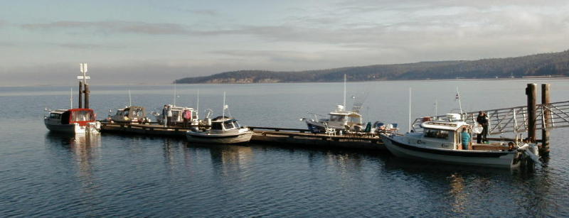 the Dock at Sequim Bay State Park ,WA