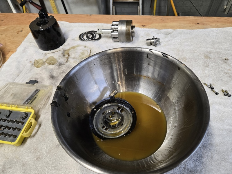 The fluid was so bad I decided to rebuild both helms