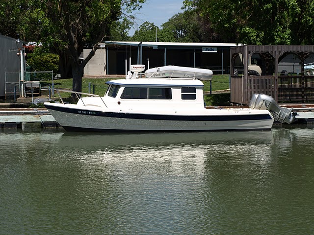 The is the "Blue Eagle", famous for it's 2010 trip down and up the California Coast.  David (son) and Donald (father) took the Delta Cruise again.