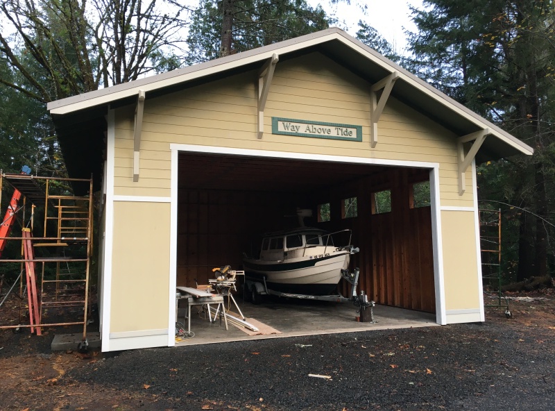 The new boat house, almost done