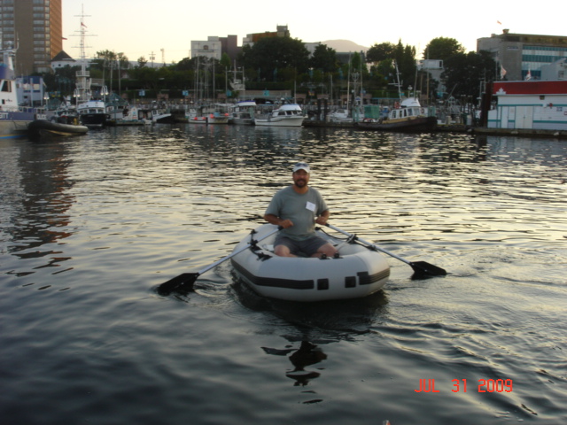 Tom 'SUSAN E'
Trying out the Alaskan 
Series dinghy