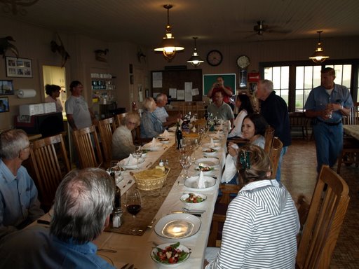 Tri-tip dinner at the Duck Club