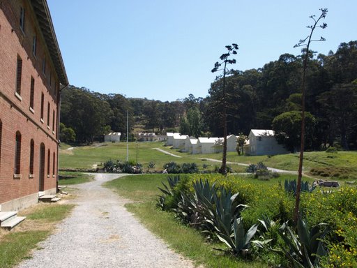 View of camp from shore