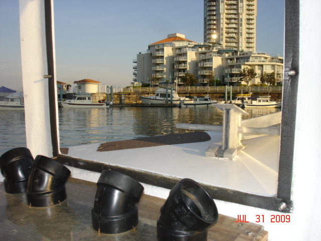 View of Nanaimo from the
ferry shuttle