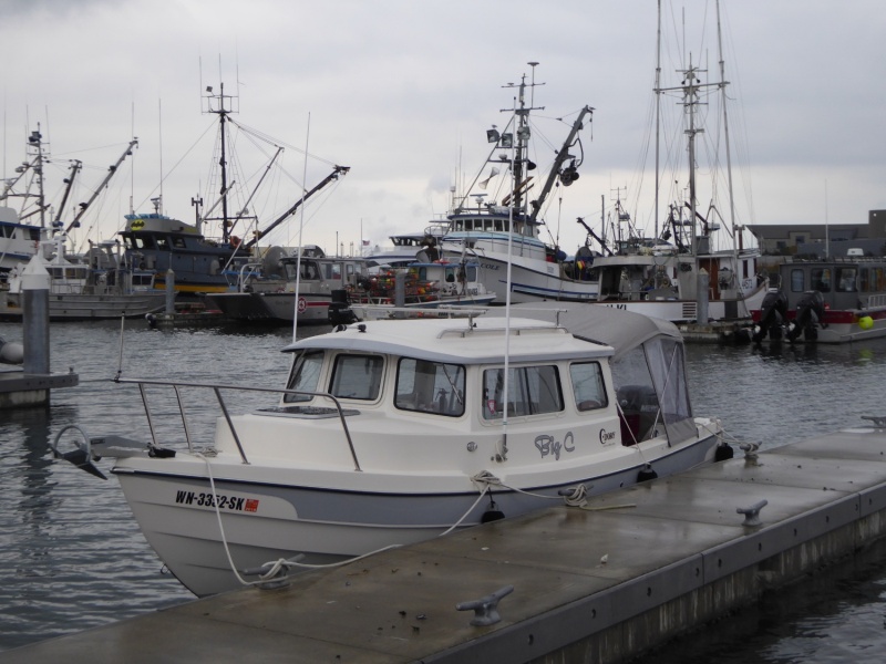 Visitor moorage was virtually empty, so just me and the fishing boats Saturday evening.