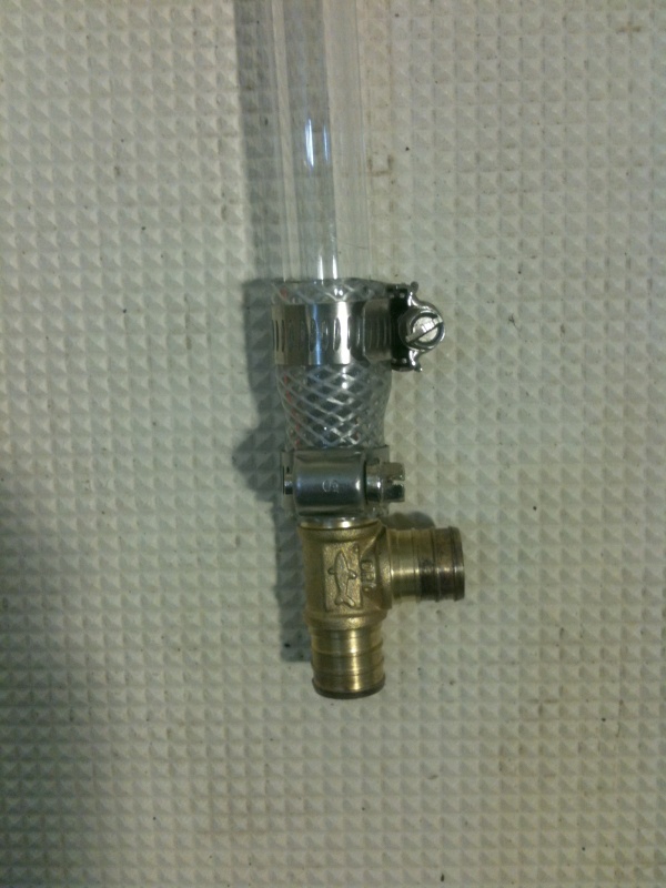 Water Tank site gauge bottom.