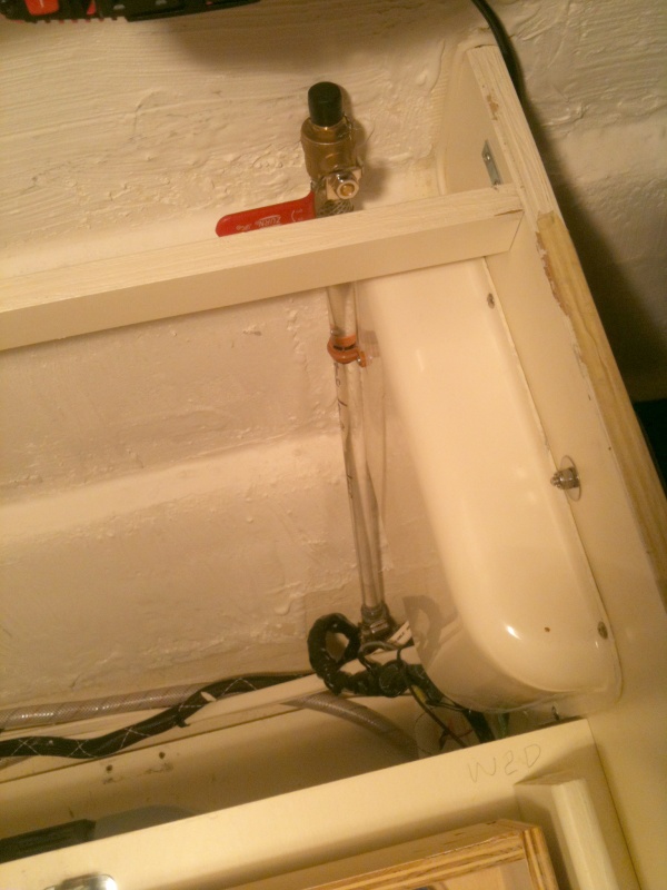 Water Tank site gauge. Installed to the port of the water pump, below rear seat (CD-25').