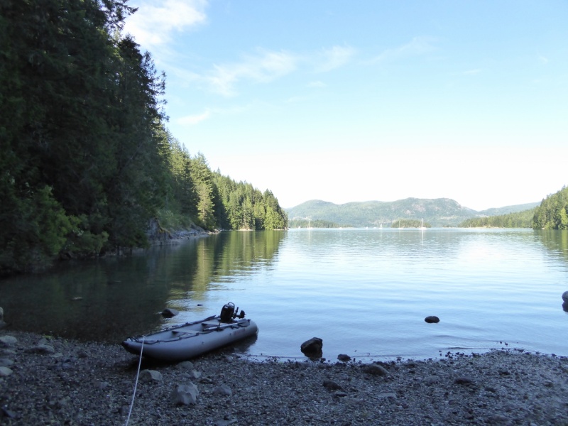 Went ashore in the evening for a hike to Newton Lake
