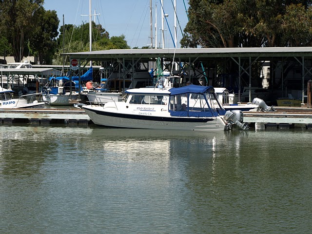 "Whale Watcher II", a 23' Venture owned by Russell and Theresa, from Davis, CA. This is their first Delta Cruise.