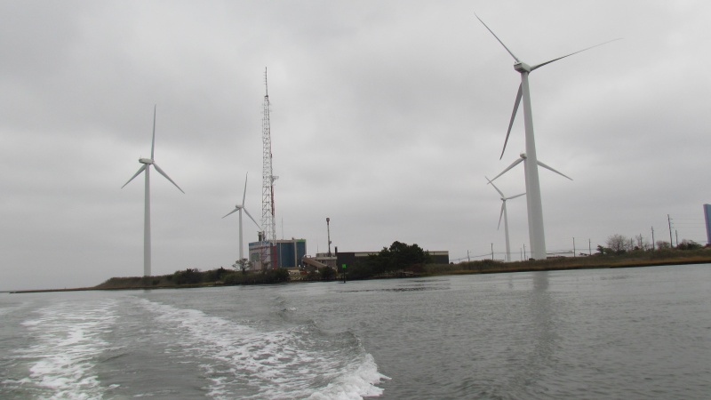 Wind Farms on the northern end of Atlantic City